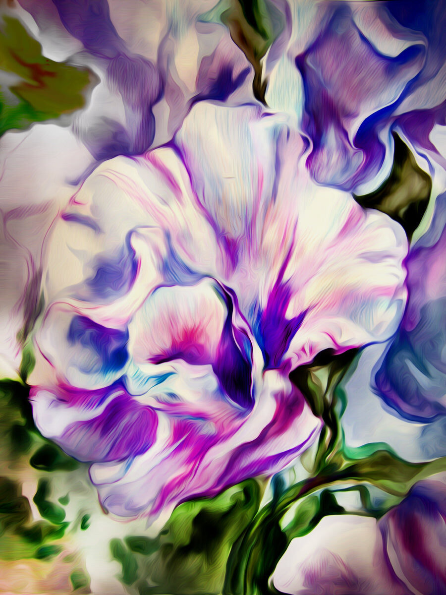 Ethereal Bloom – Abstract Floral Fusion
