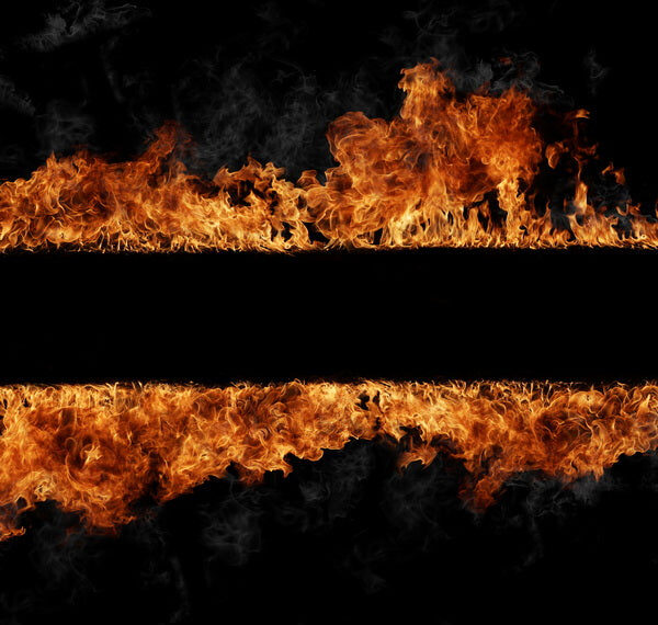 Fiery Flames with Black Void