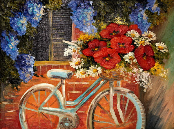 Floral Ride: A Vintage Bicycle’s Blooming Journey