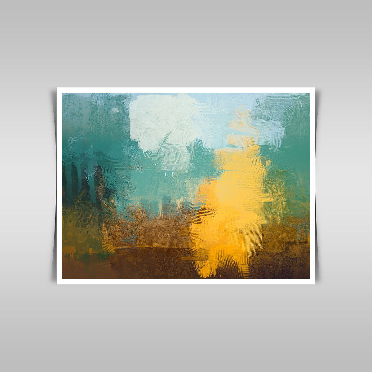 “2D Artistry: Abstract Painting on Canvas, a Vibrant Contemporary Creation.”