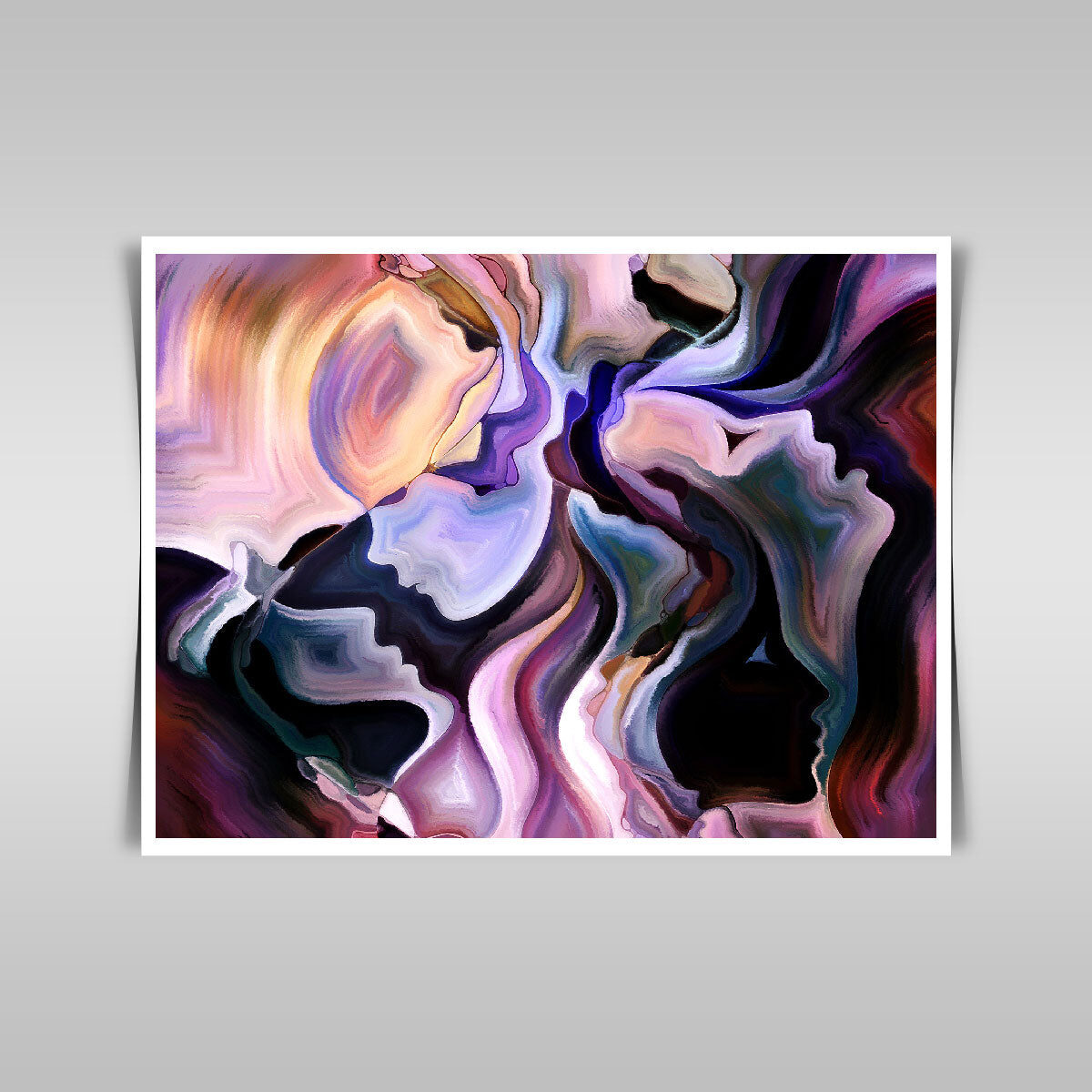 “Nature’s Forces: Colorful abstract art merging expressionism and spiritual symbolism.”