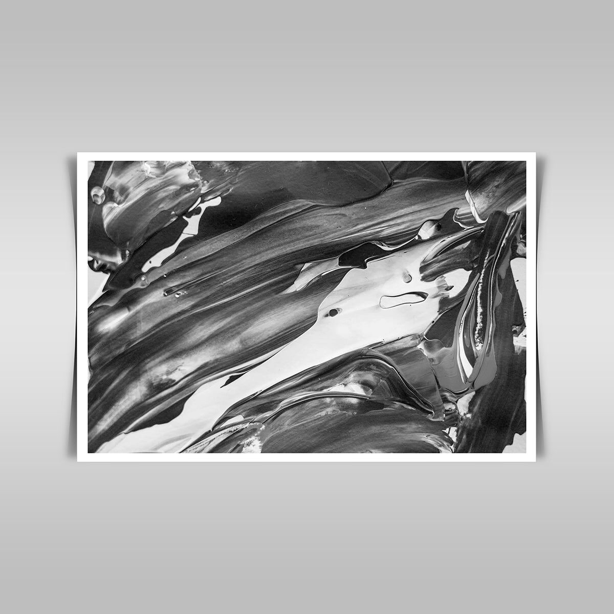 “Abstract Black and White Ink Painting: Hand-Painted Watercolor on Grunge Paper.”