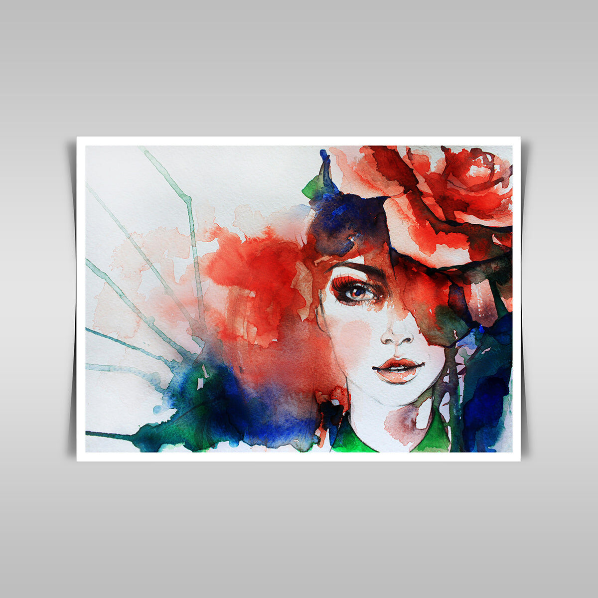 “Creative Hand-Painted Fashion Illustration: A Work of Art in Style.”