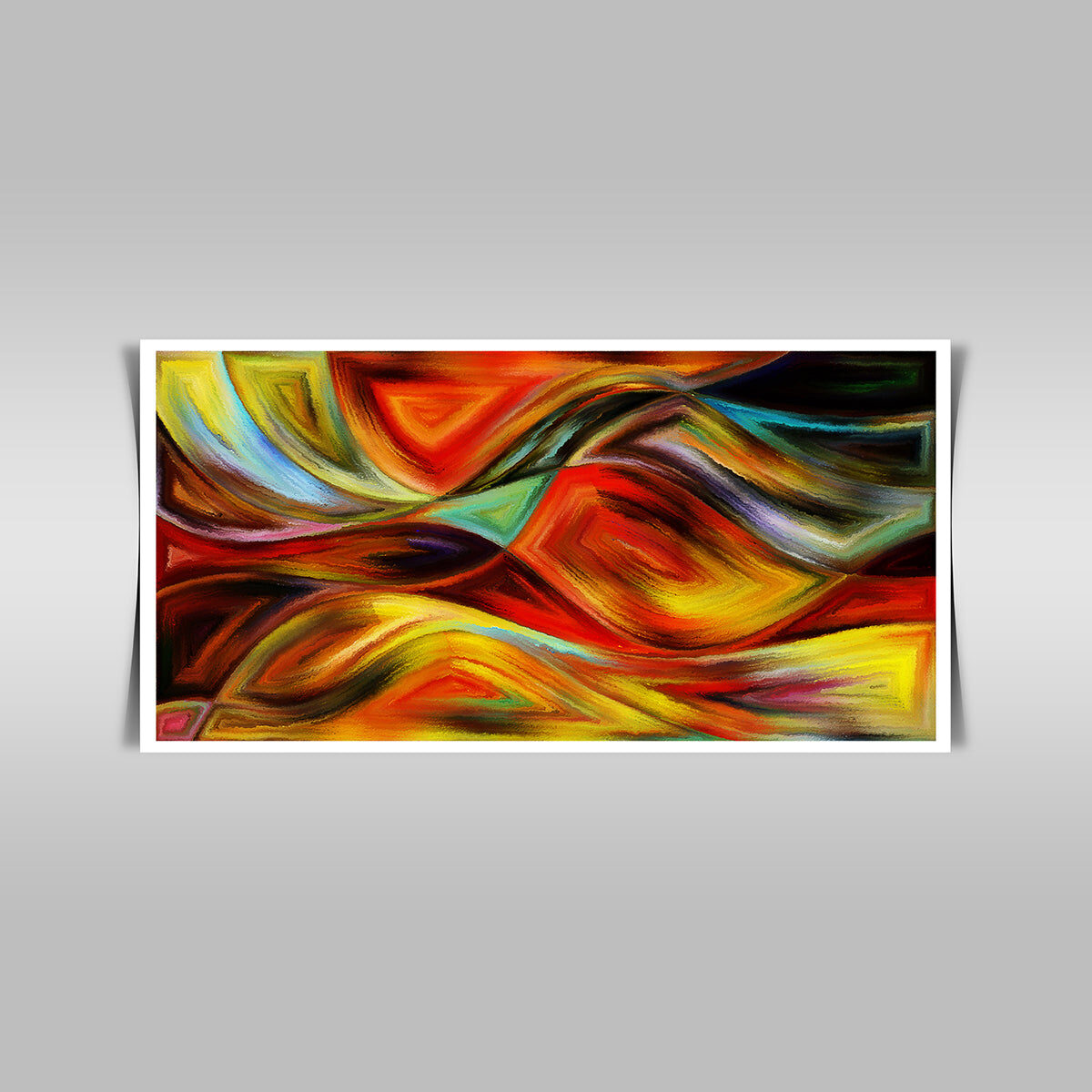 “Wavy Forms in Abstract Modern Art: A Captivating Background.”