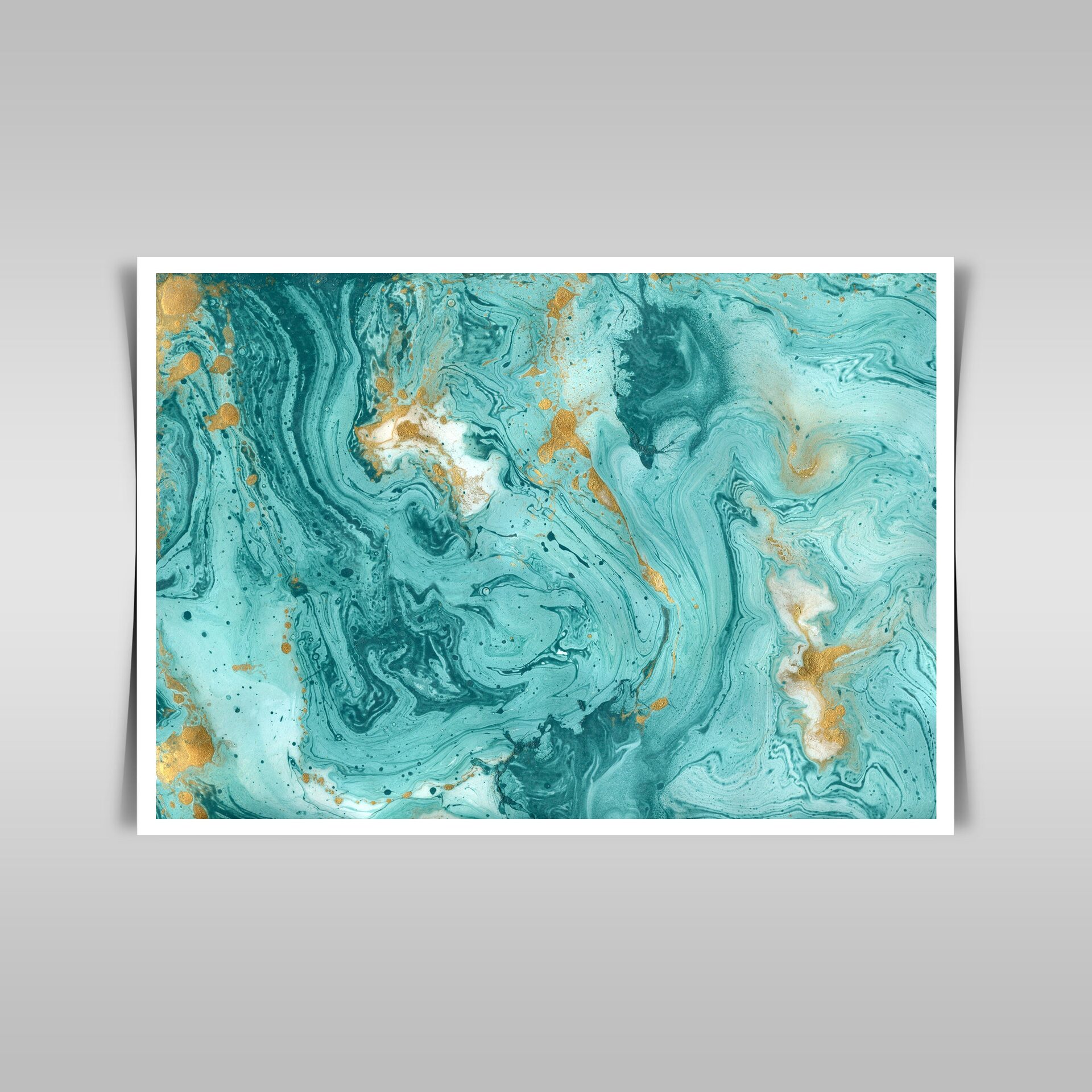 “Decorative Marble Texture: Abstract Art in Turquoise and Gold for Modern Designs.”