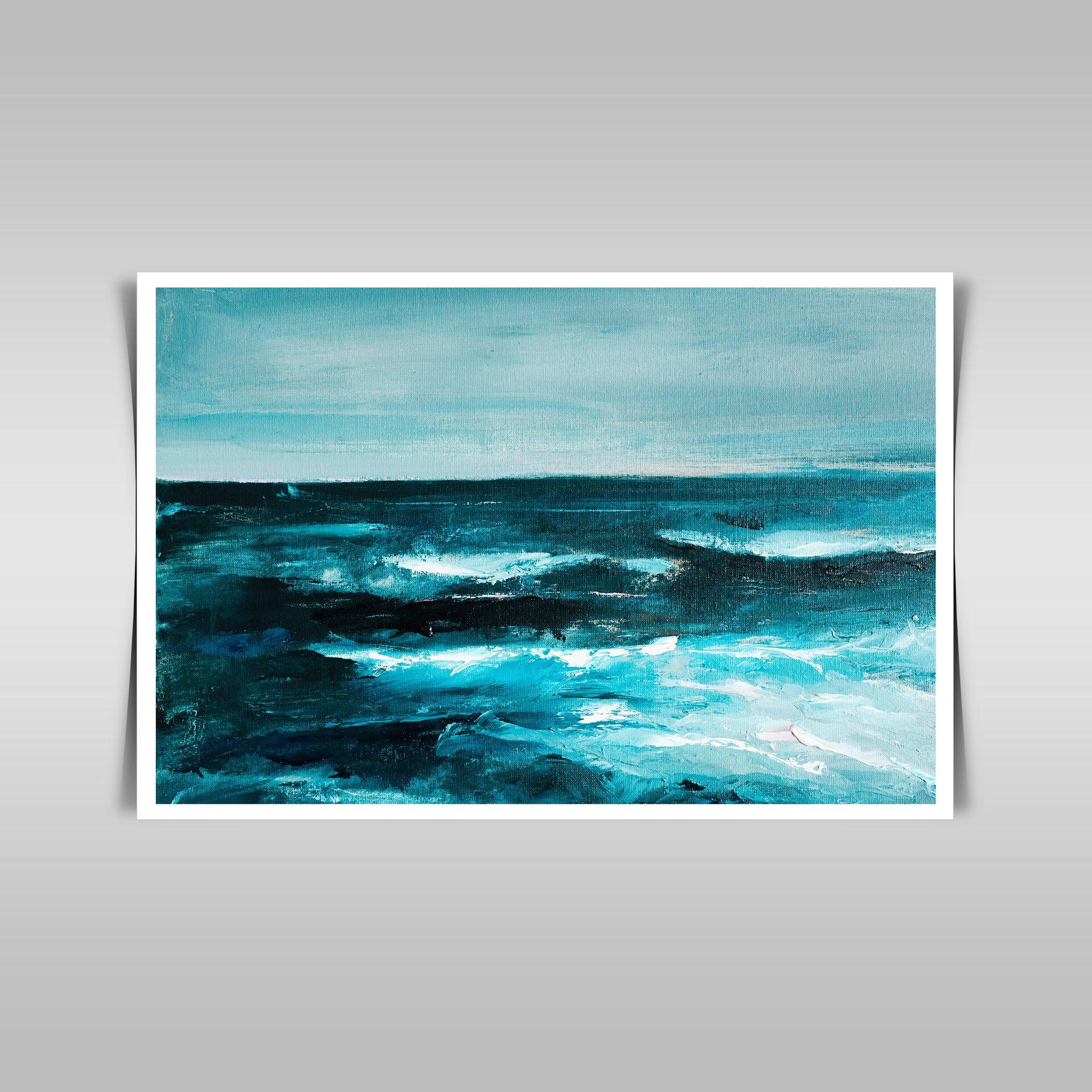 “Vibrant Contemporary Abstract: Multicolored Oil Painting on Canvas.”