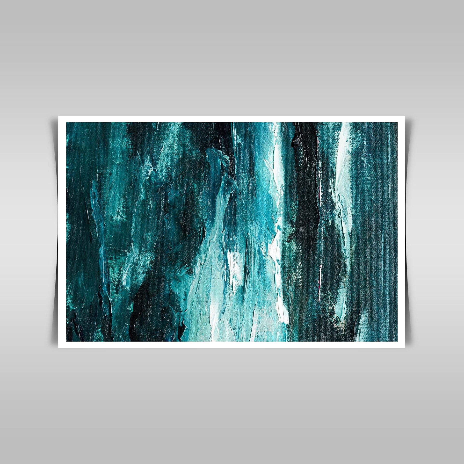“Contemporary Oil Painting: A Bright and Multicolored Abstract Artwork.”