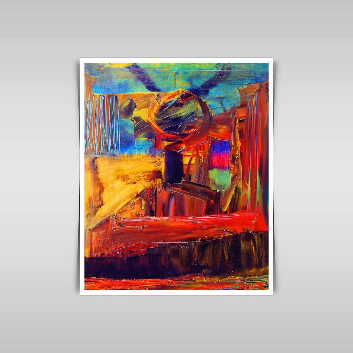 “Captivating Original Abstract Canvas Painting: A Visual Delight.”