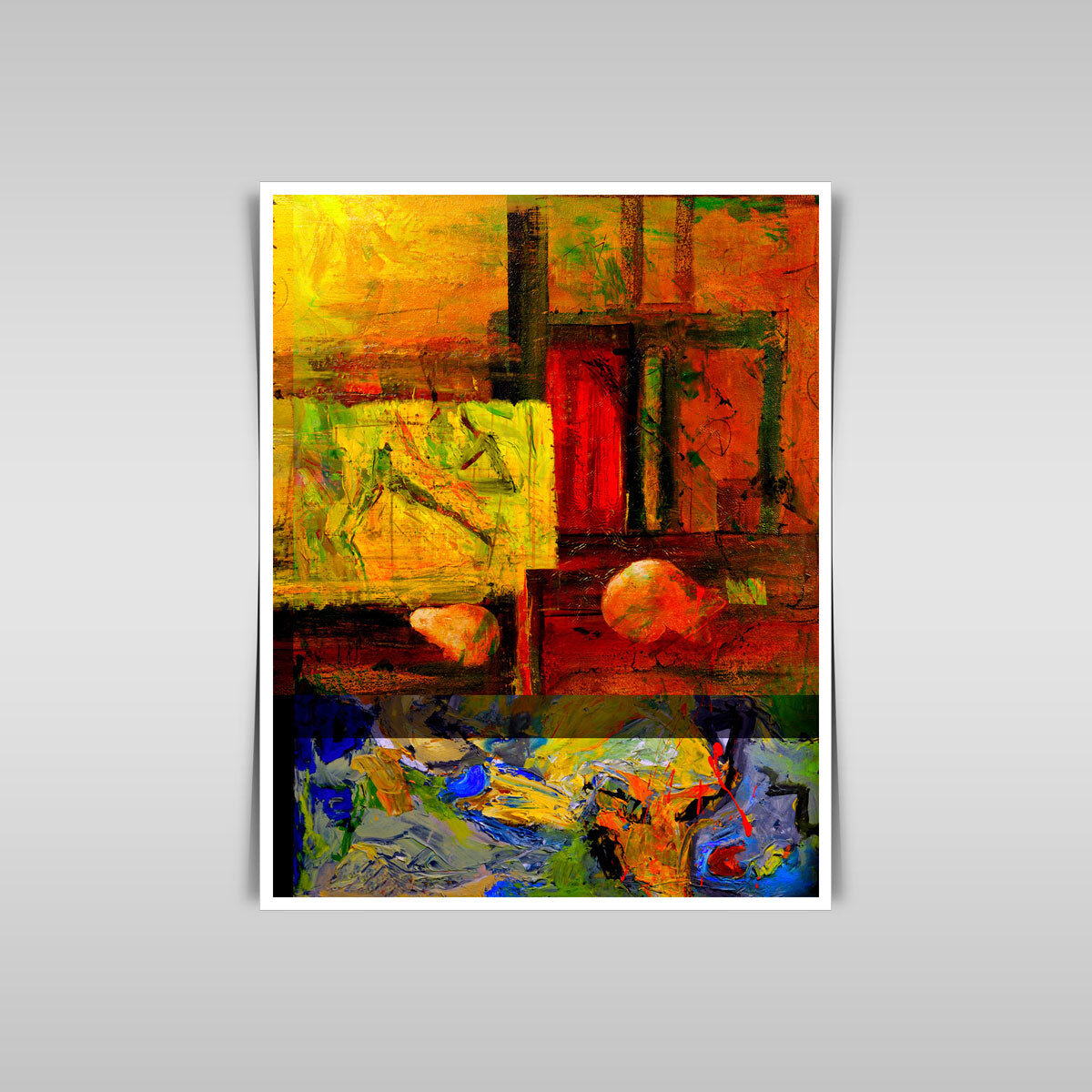 “Original Mixed Media Canvas: A Unique Work of Artistry.”
