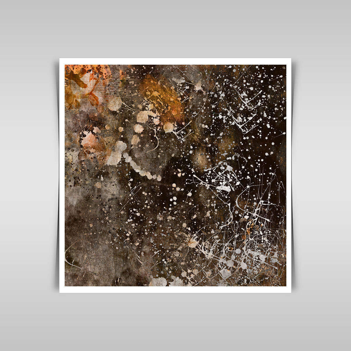 “Grunge Paper Art: Abstract Background in Earthy Tones with Splash.”