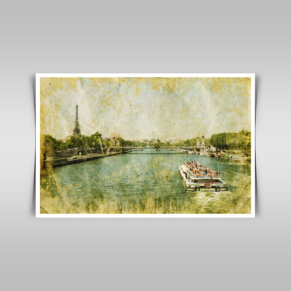 “Vintage Charm: A Retro-Style Picture Capturing the Essence of France.”