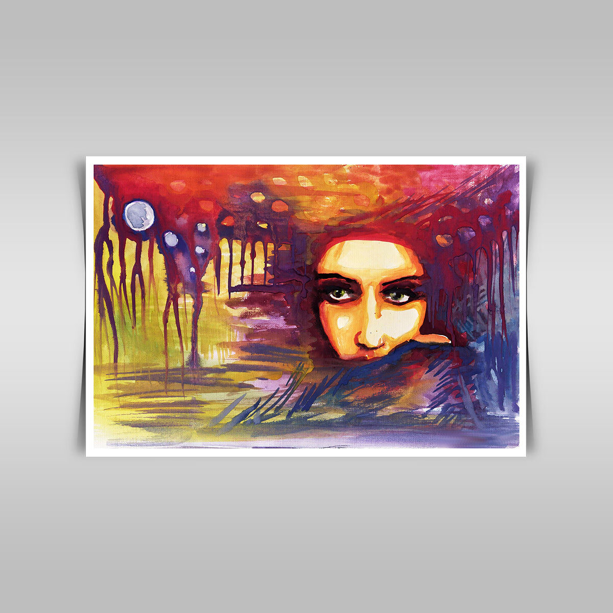 “Watercolor Elegance: An Illustration Portraying a Woman’s Grace.”