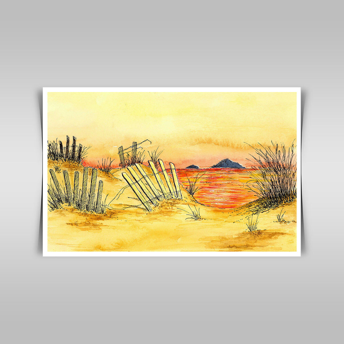 “Windswept Beach: Capturing the Coastal Beauty in an Artistic Image.”