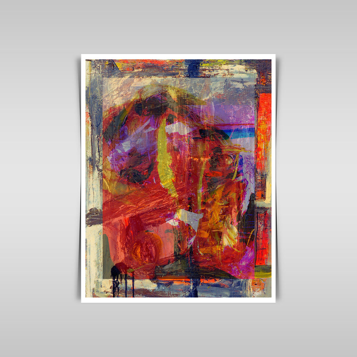 “Intriguing Original Oil Painting on Wood Panel: A Unique Artwork.”