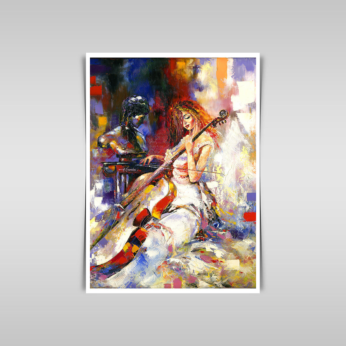 “Harmonious Elegance: A Girl Playing the Violoncello with Passion.”