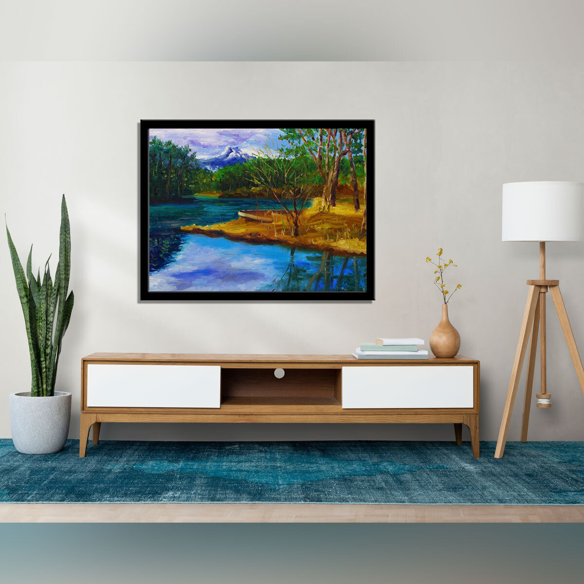 “Autumn’s Beauty: An Oil Painting Capturing the Season’s Splendor.”