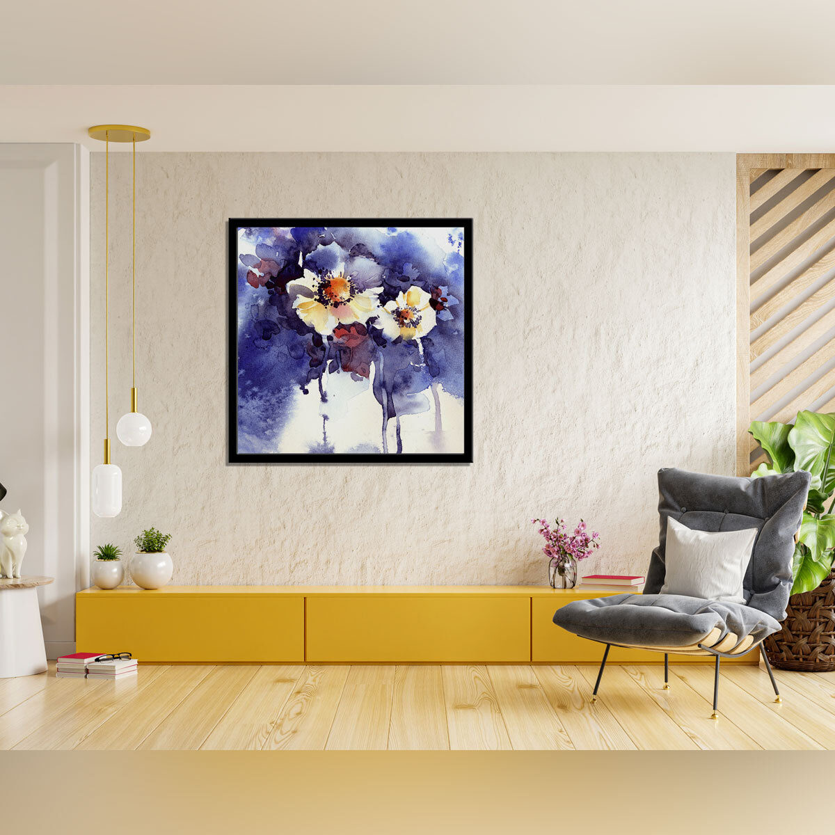 “Floral Watercolor Elegance: An Illustration of Nature’s Beauty.”
