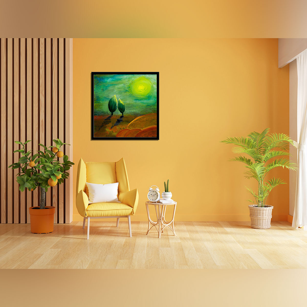 “Love and Hope: A Painting that Embodies Heartfelt Sentiments.”
