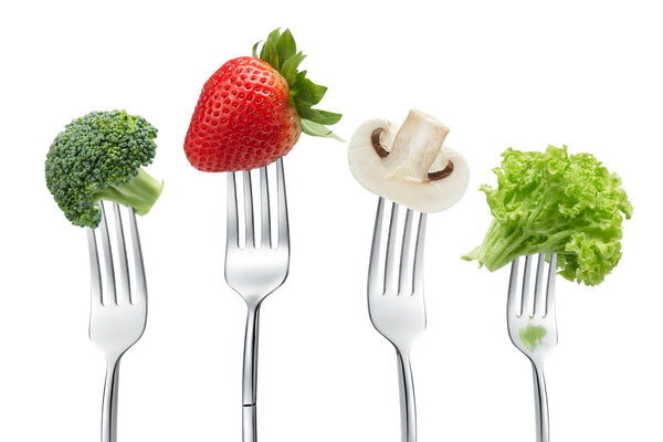 Fresh Produce on Forks