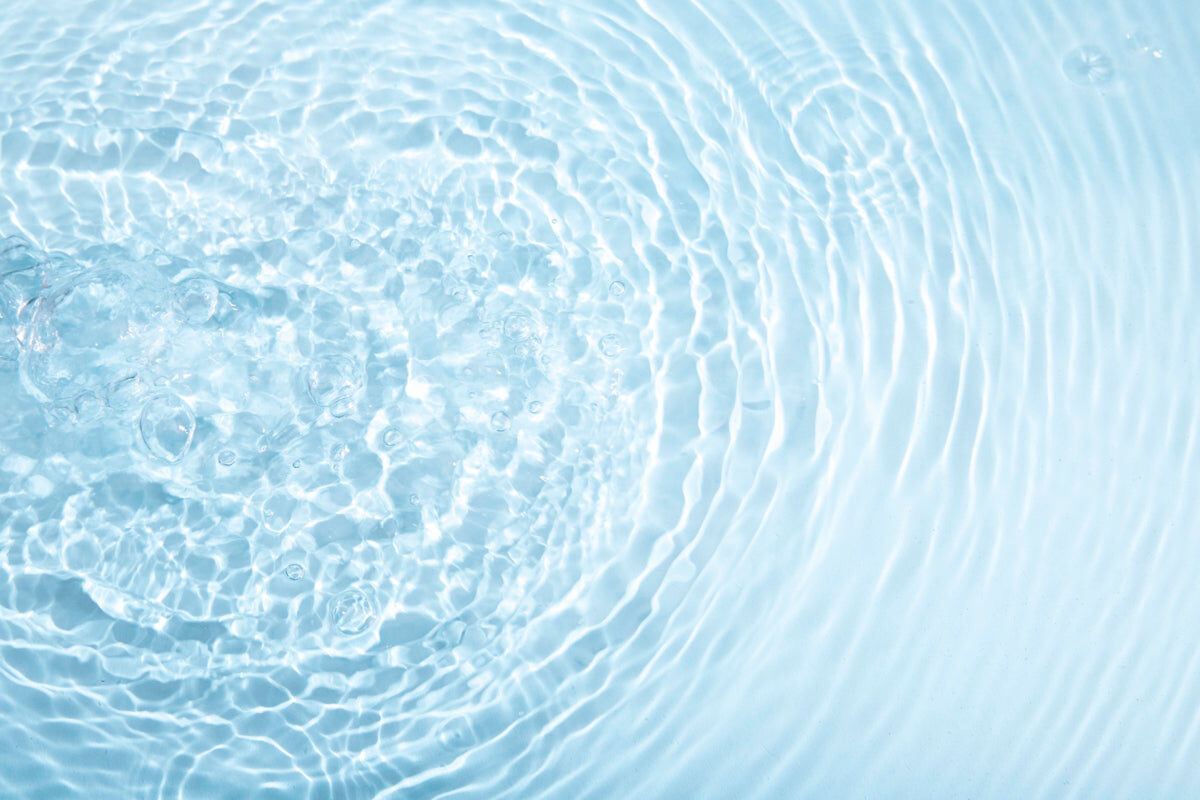 Gentle Water Ripple Stretch Ceiling – Serene Aqua Wave Design
