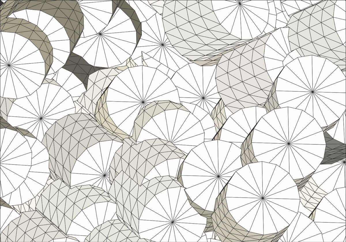 Geometric Crystal Layers – Modern 3D Stretch Ceiling Design