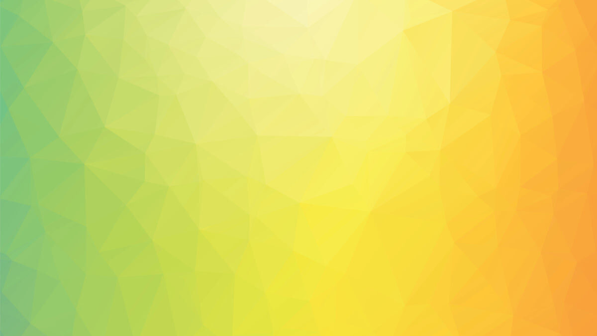 Geometric Yellow Green Orange Wall Art