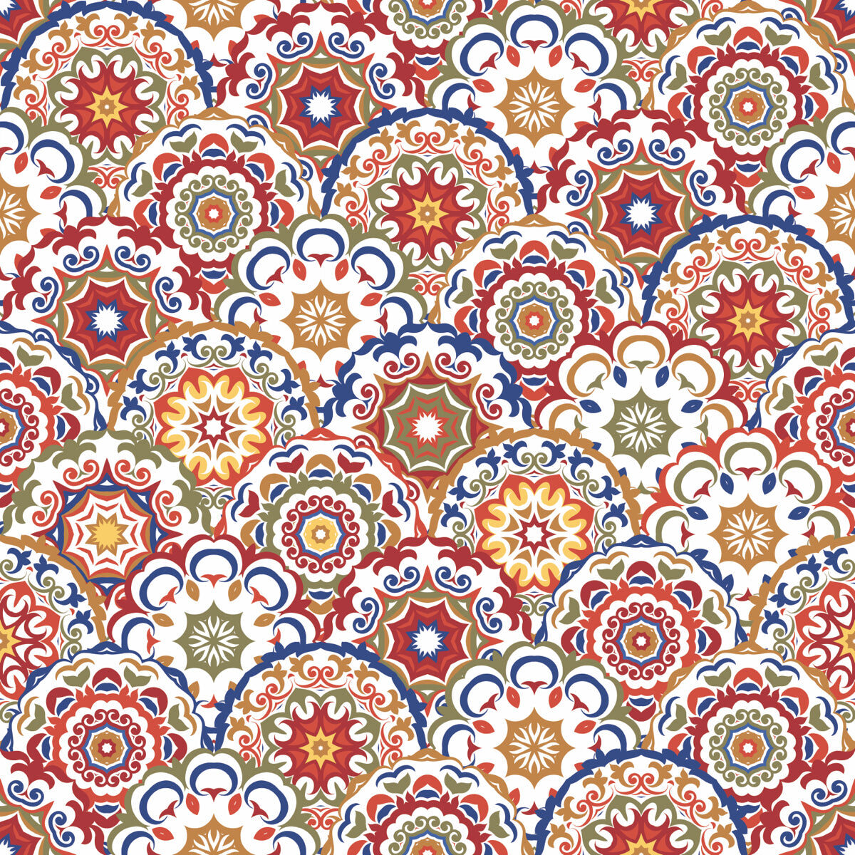 Intricate Mughal Floral Motif Pattern Design