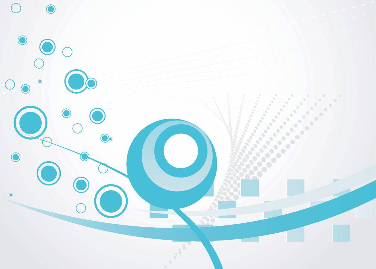 Modern Abstract Circles with Blue Accents – 4K Vector Art