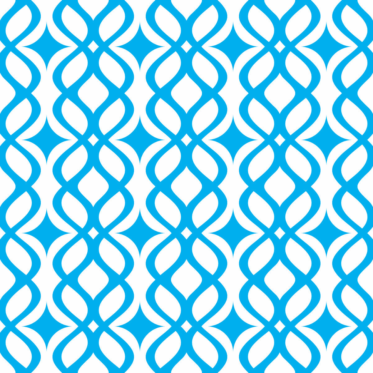 Modern Blue Geometric Wave Pattern Design
