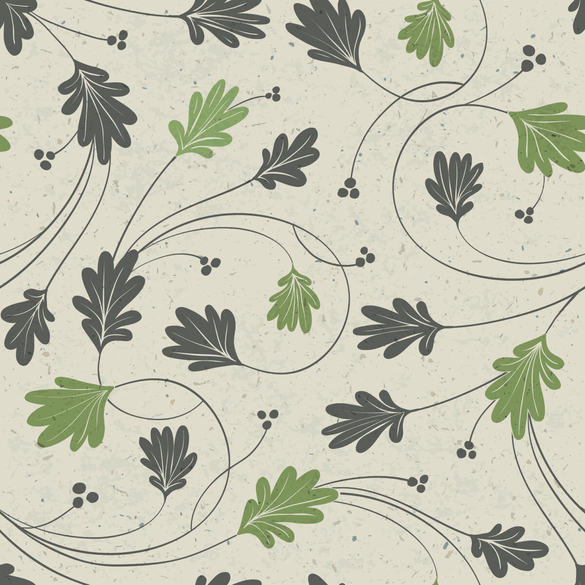 Modern Botanical Vine Stretch Ceiling Design