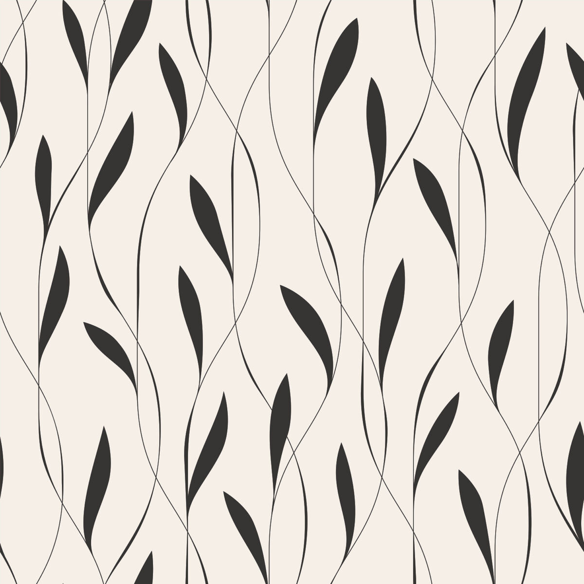 Modern Minimal Leaf Pattern Stretch Ceiling Design