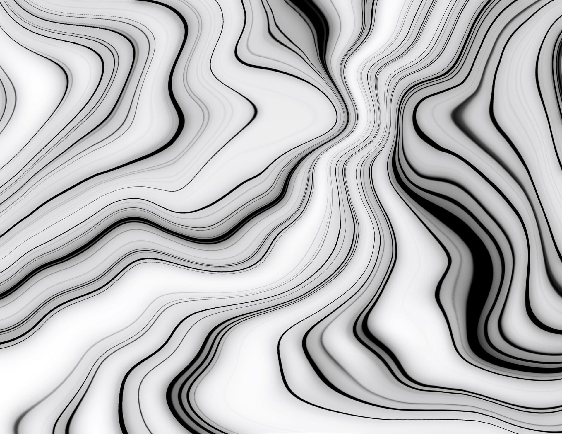Monochrome Fluid Waves
