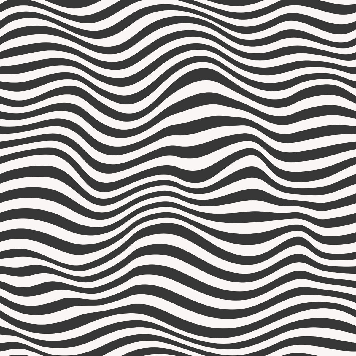 Monochrome Wave Pattern Stretch Ceiling Design
