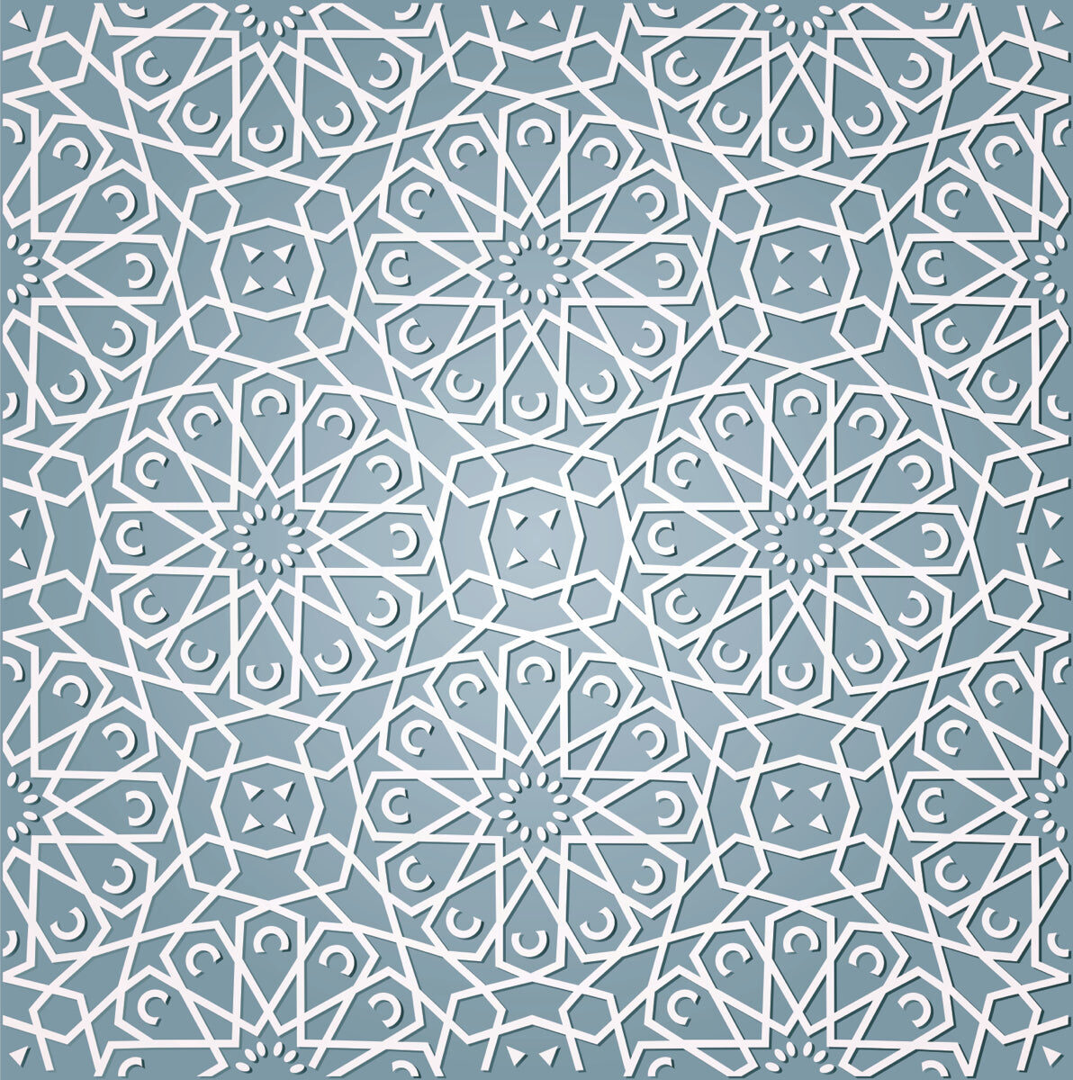 Moroccan Style Geometric Wall Panel Pattern