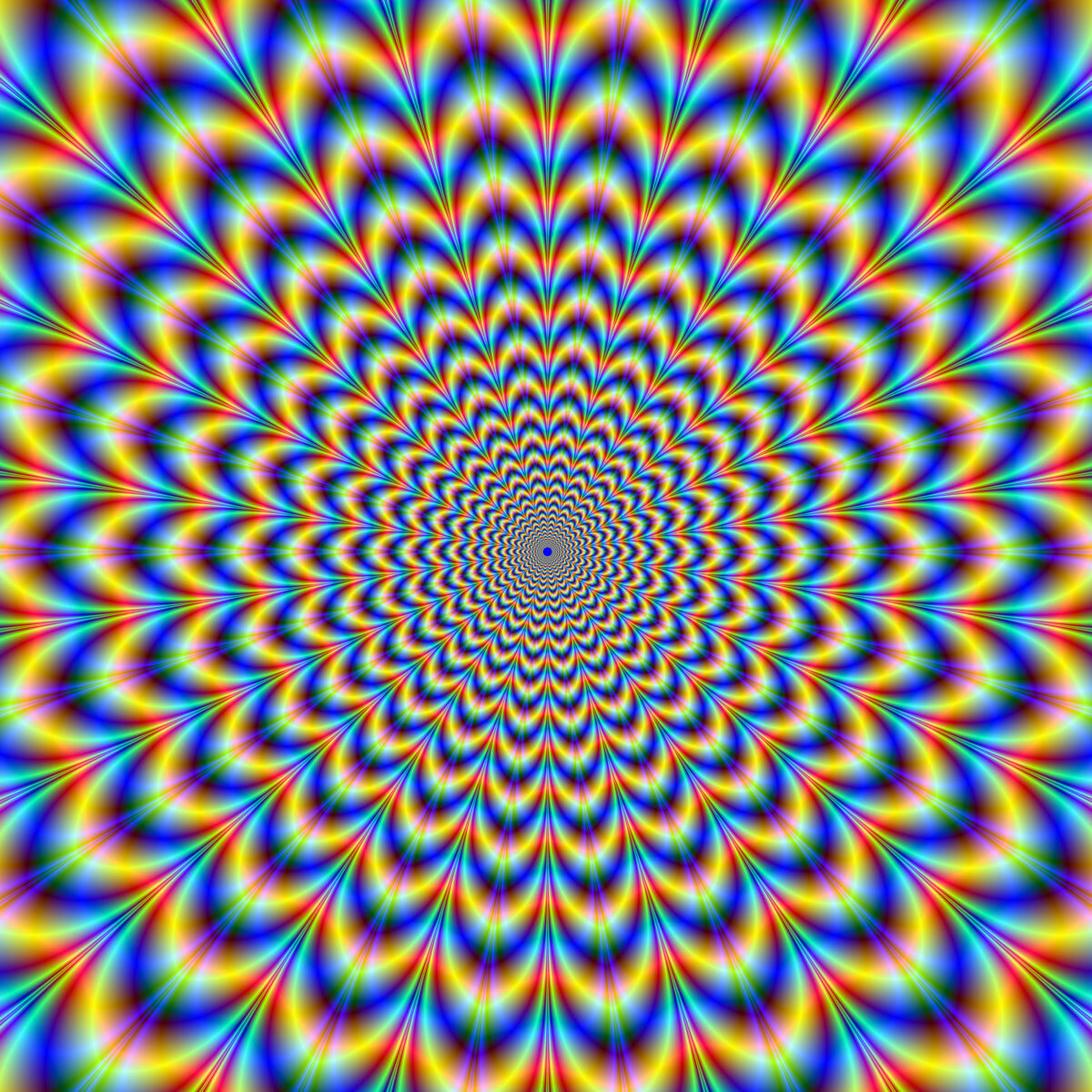 Psychedelic Rainbow Spiral Stretch Ceiling – Vibrant 3D Optical Design