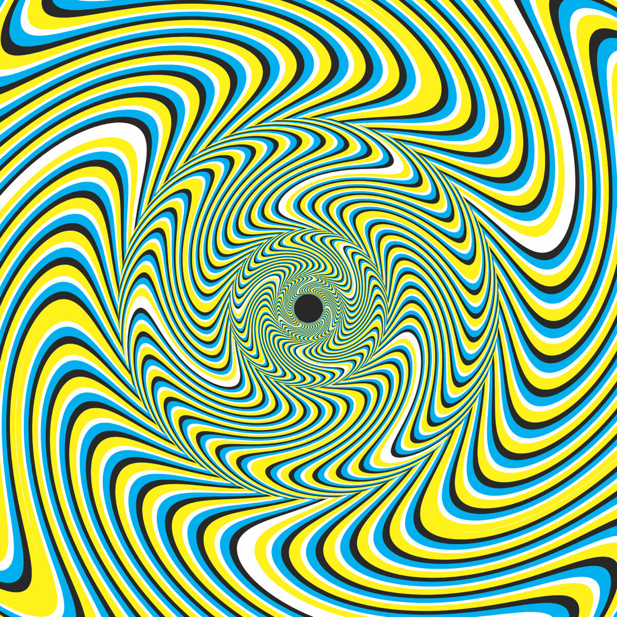 Psychedelic Swirl Optical Illusion Pattern Art