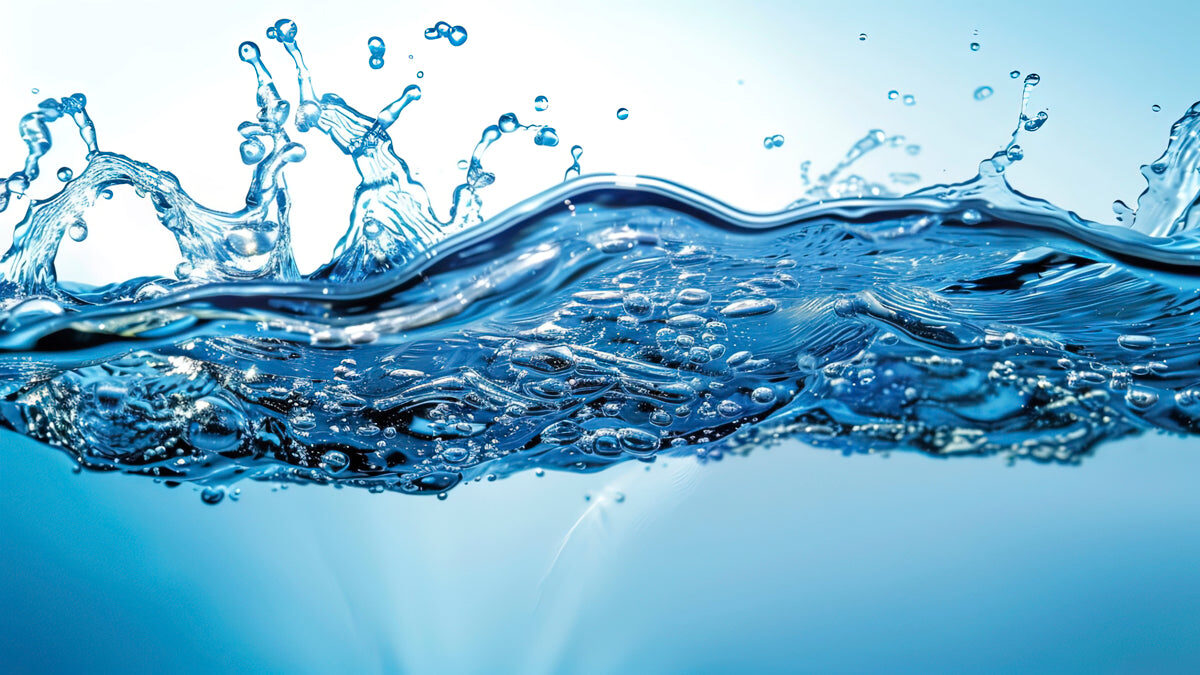 Refreshing Water Splash Stretch Ceiling – Vibrant Aqua Motion Design