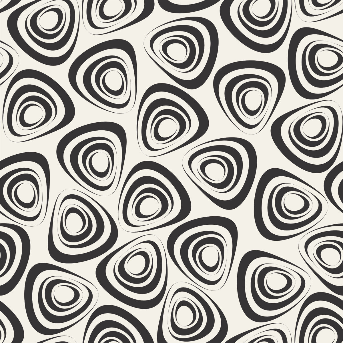 Retro Mono Orb Stretch Ceiling – Abstract Geometric Pattern