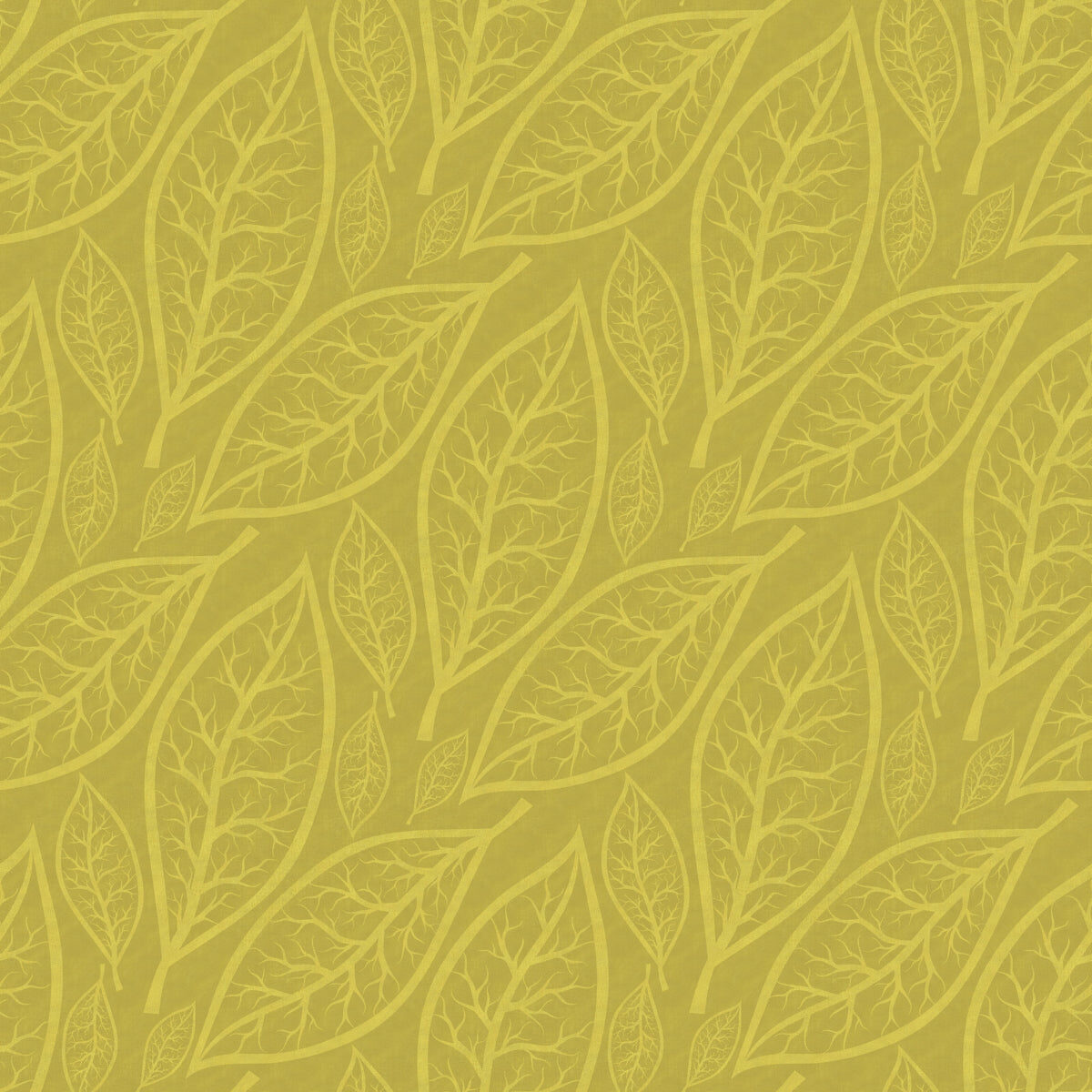Seamless Yellow Leaf Vein Pattern Background