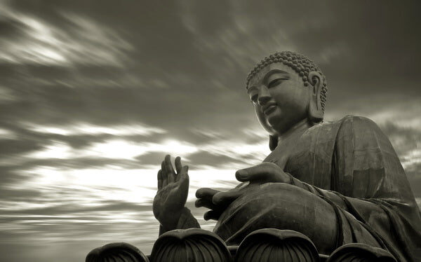 Serenity of Buddha in a Cozy Reading Nook