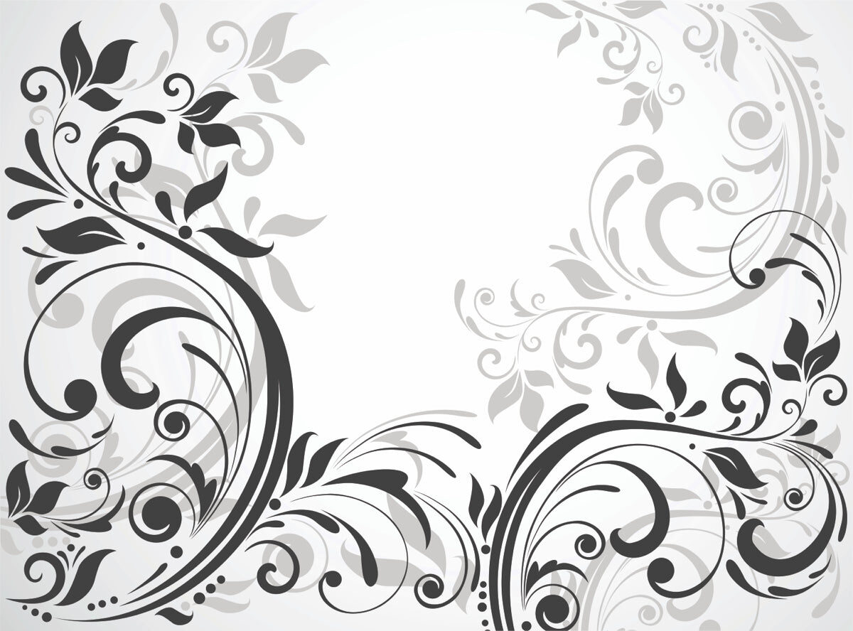 Silver Floral Swirl Design – Modern Decorative Stretch Ceiling