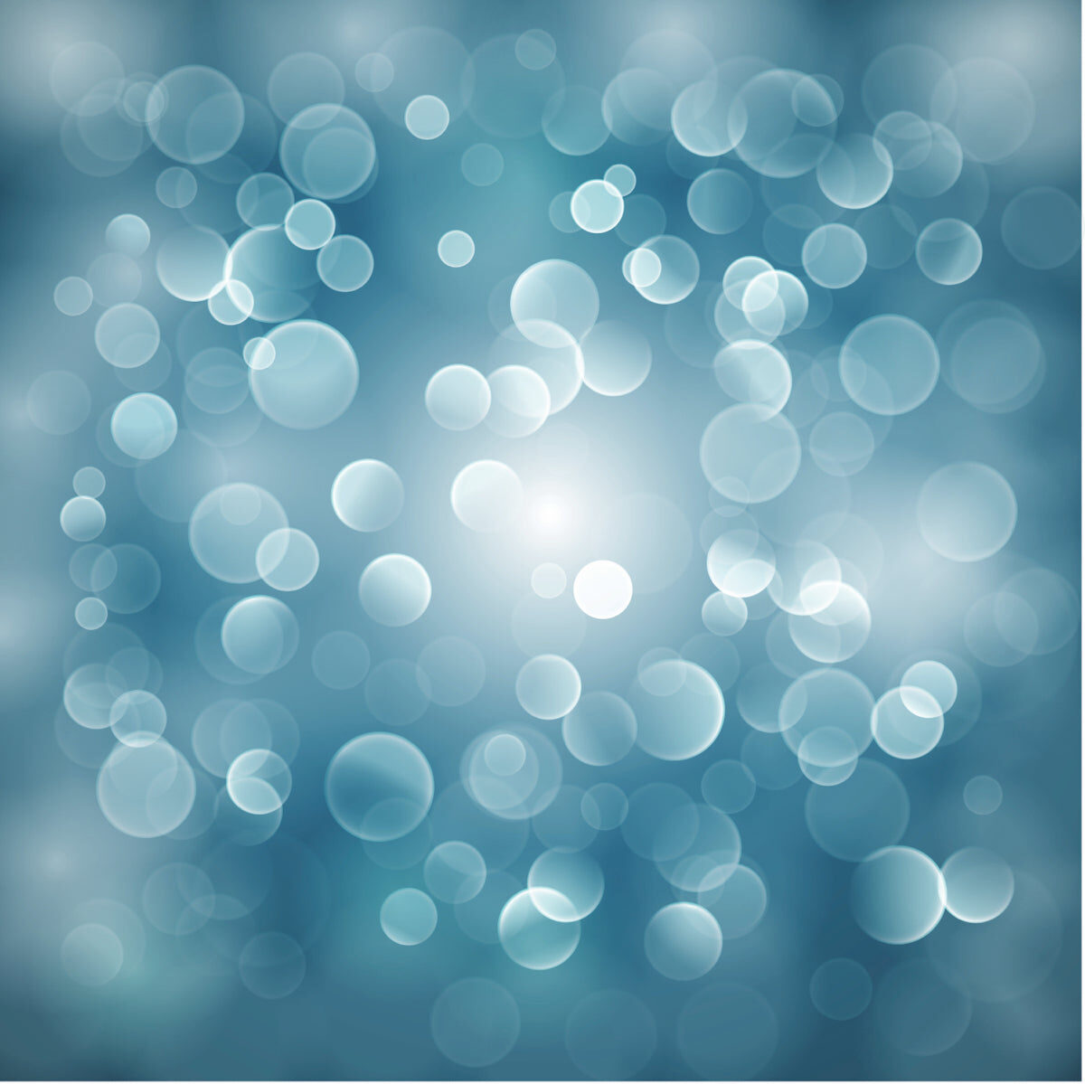 Soft Blue Bokeh Glow Stretch Ceiling Design