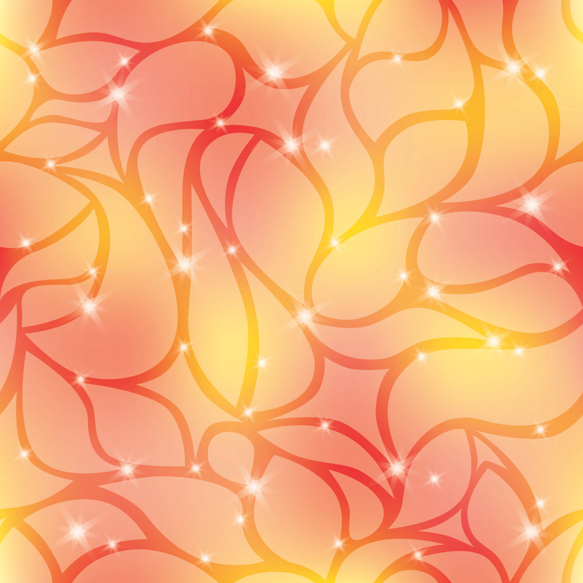 Sparkling Warm Petal Glow Designer Backdrop