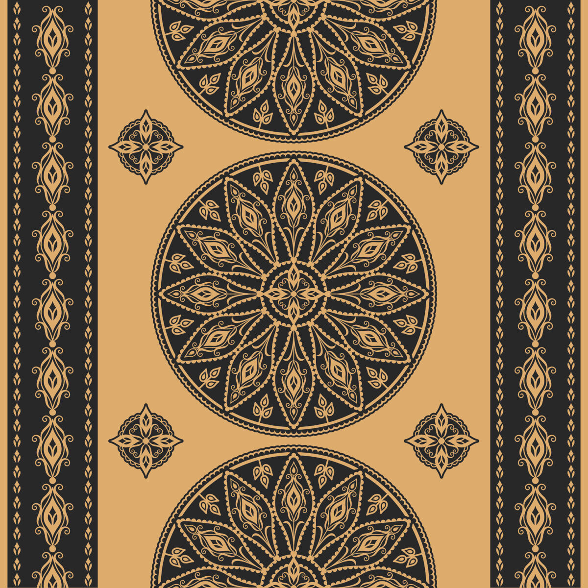 Traditional Mandala-Inspired Ethnic Pattern