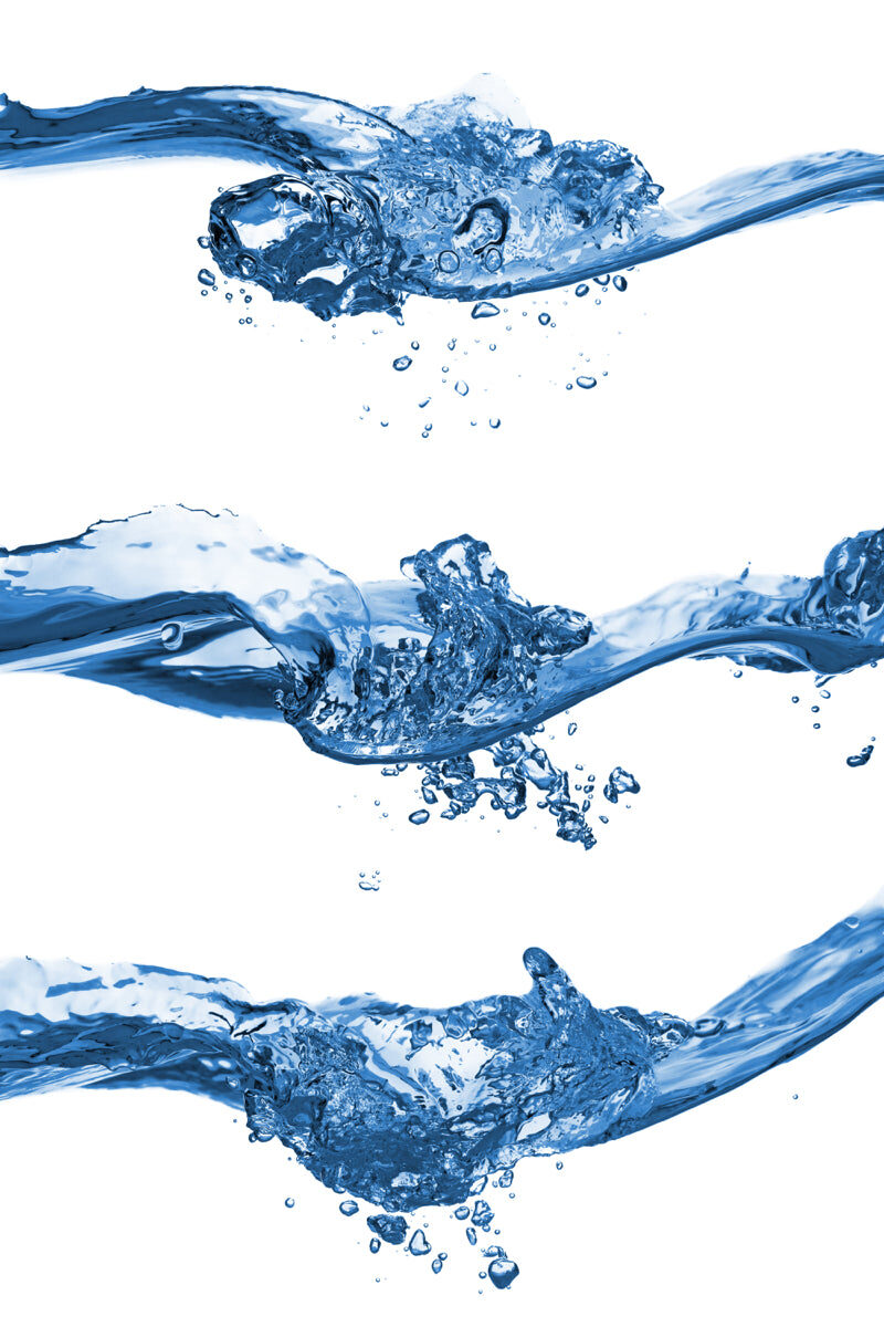 Triple Aqua Flow Stretch Ceiling – Dynamic Water Stream Design