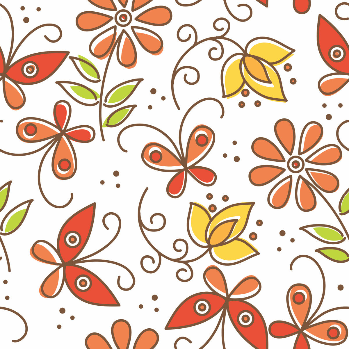 Vibrant Floral & Butterfly Stretch Ceiling Design