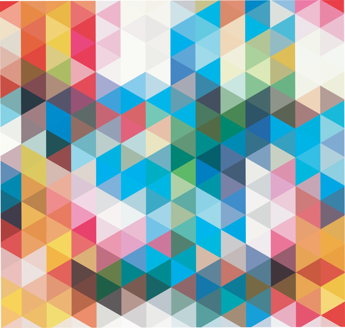 Vibrant Geometric Mosaic Stretch Ceiling Design