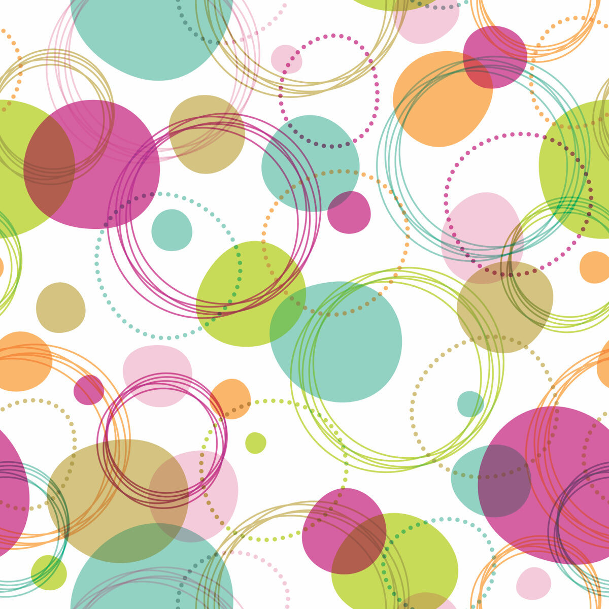 Vibrant Multicolor Overlapping Circle Pattern