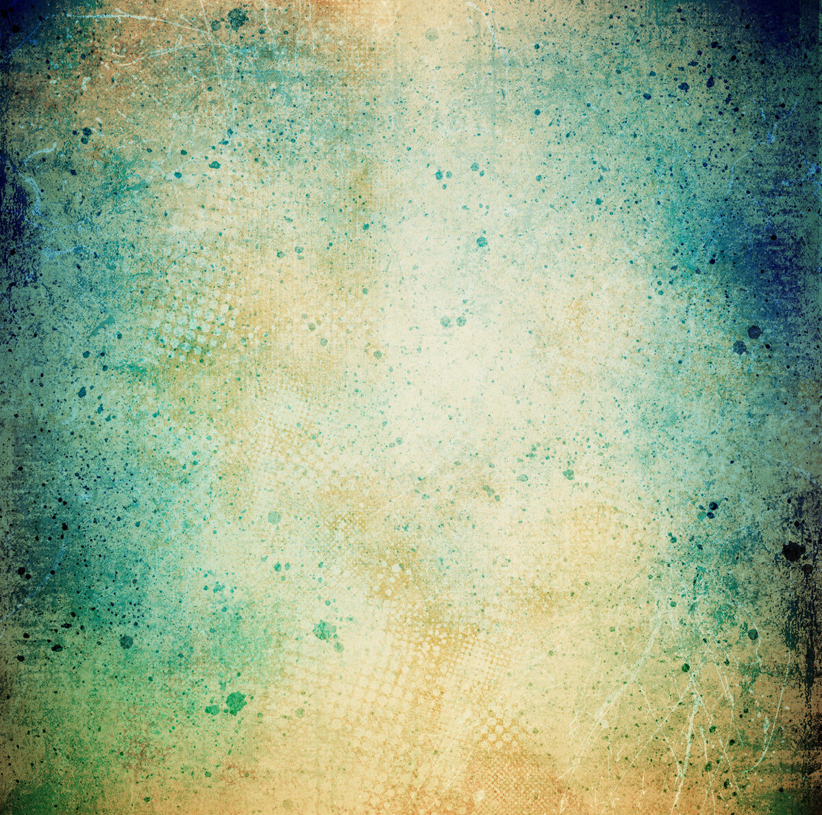 Vintage Aqua Texture Stretch Ceiling – Artistic Patina Finish