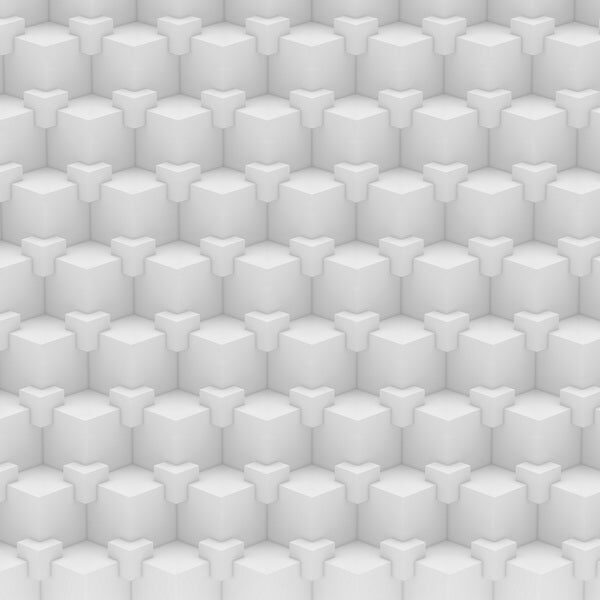 White Voxels: A Structured Grid of Three-Dimensional Forms